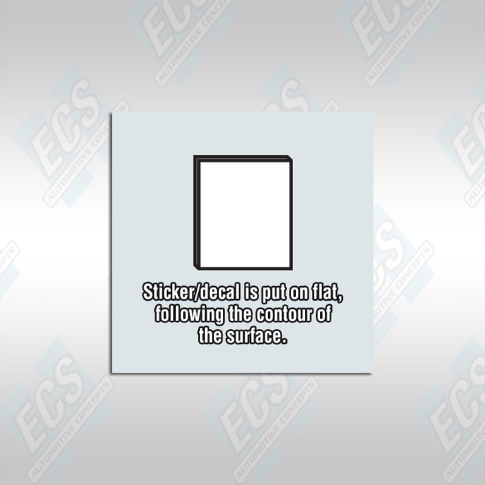 1964-68 Ford: Air Cleaner "Use Genuine FoMoCo Replacement Parts" Decal