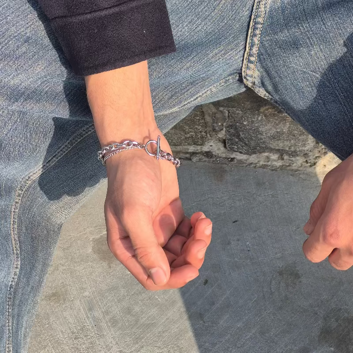 DUAL LINK Minimal Bracelet