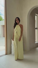 Melinda Halter Top - Soft Yellow