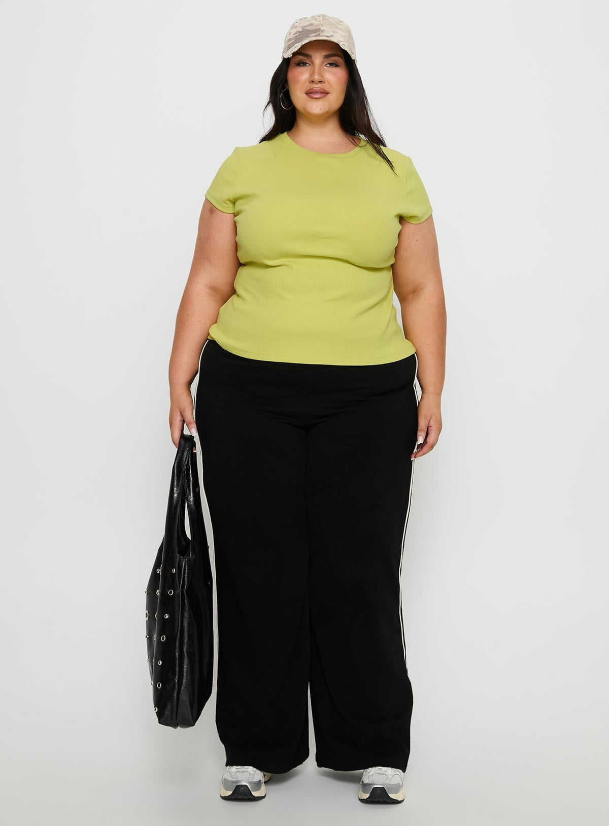 Baseline Longline Rib Top Green Curve