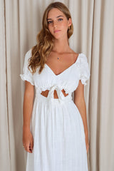 Andrina Midi Dress - White