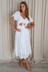 Andrina Midi Dress - White