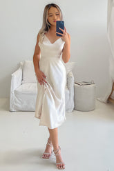 Odette Midi Dress - Champagne