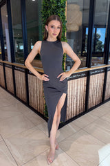 Caspian Maxi Dress - Charcoal