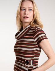 Cowl Neck Tunic Dress