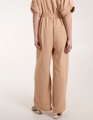 Drawstring Wide Leg Trousers