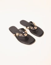 Sea Life Embellished Flip Flops