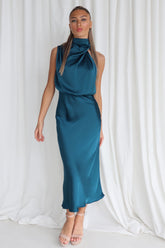 Sherie Midi Dress - Teal