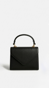 Silja Faux Leather Handbag - Black