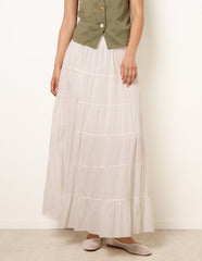 Jersey Band Tiered Skirt