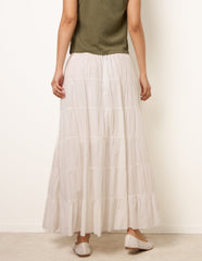 Jersey Band Tiered Skirt