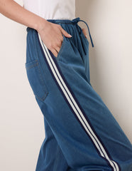 Stripe Trousers With Elasticated Waist