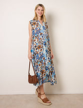 V Neck Loose Fit Maxi Dress