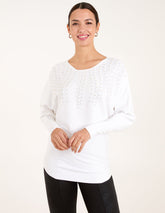 Embellished Pearl Knitted Jumper