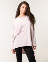 Lace Bow Sweat Top