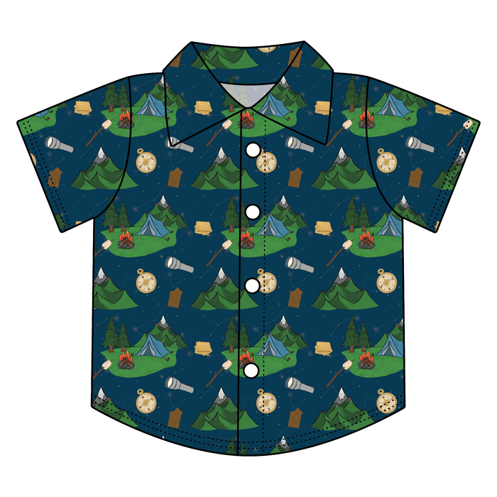 Dane Bamboo Button Down Tee (Pre-Order)