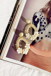 For The Win Earrings - Cream