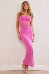 Montana Curve Maxi Dress - Pink