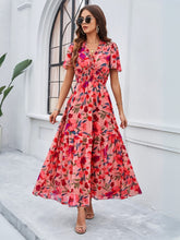Fiora Floral Maxi Dress - pink