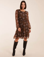 Shirred Mini Dress