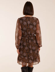Shirred Mini Dress
