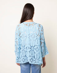 Crochet Tie Front Cardigan