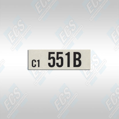 1964 1/2 - 1965 Ford: Engine Identification Decal (Multiple Options!)