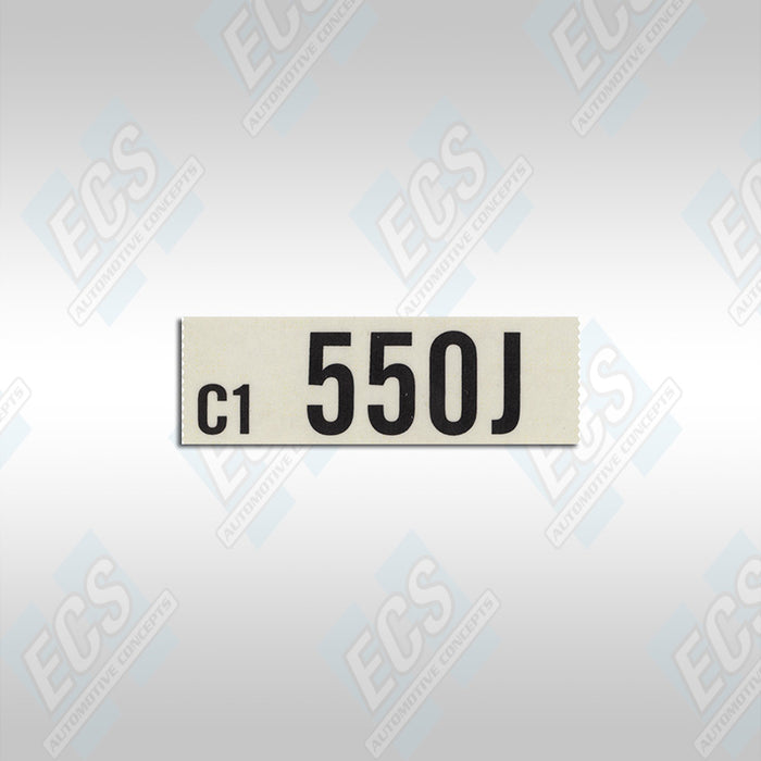 1964 1/2 - 1965 Ford: Engine Identification Decal (Multiple Options!)