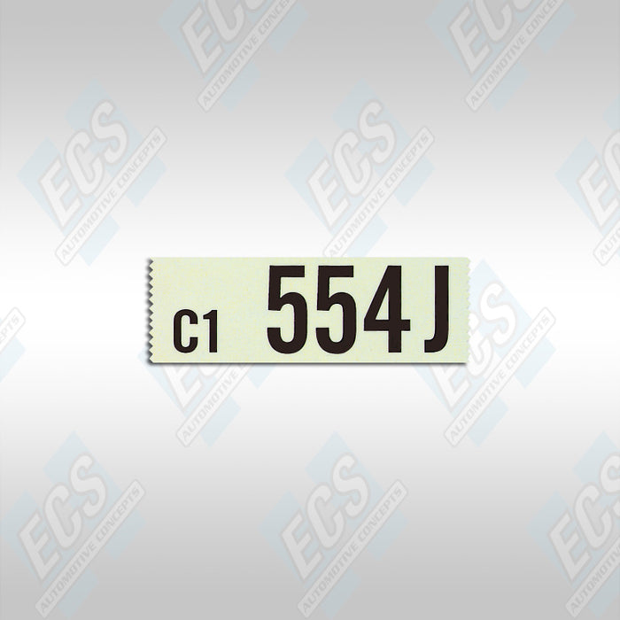 1964 1/2 - 1965 Ford: Engine Identification Decal (Multiple Options!)