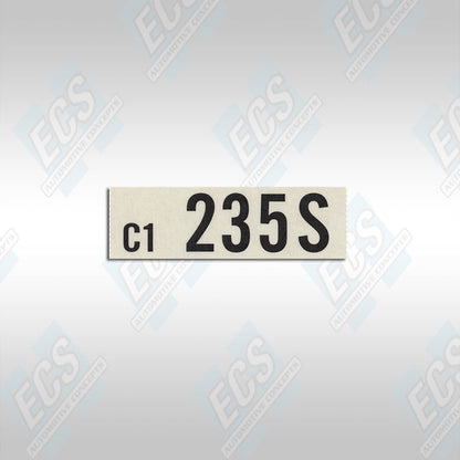 1966-67 Ford: Engine Identification Decal (Multiple Options!)