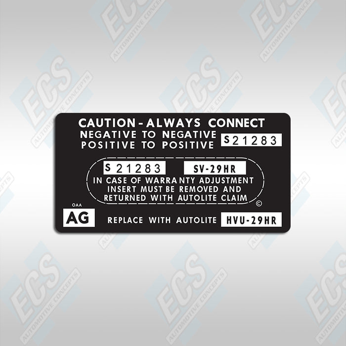 1970 - 29 Series Battery