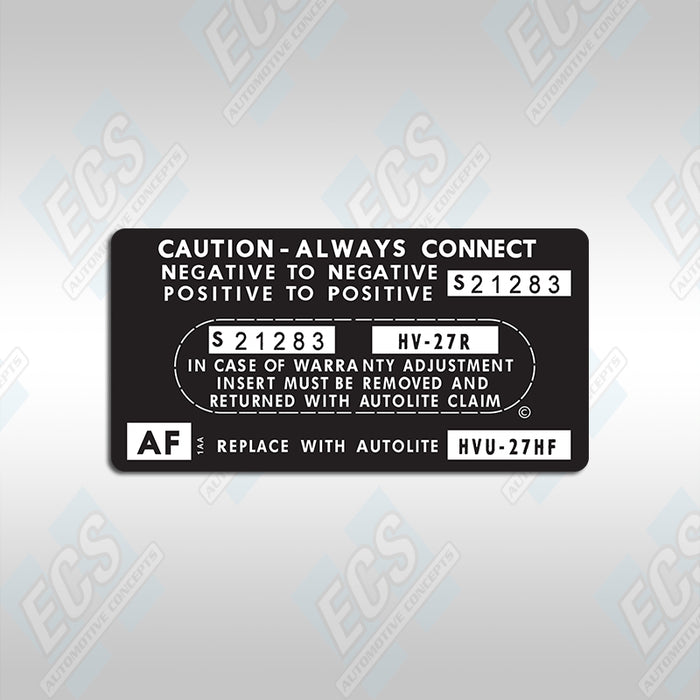 1971 - 27 Series Battery