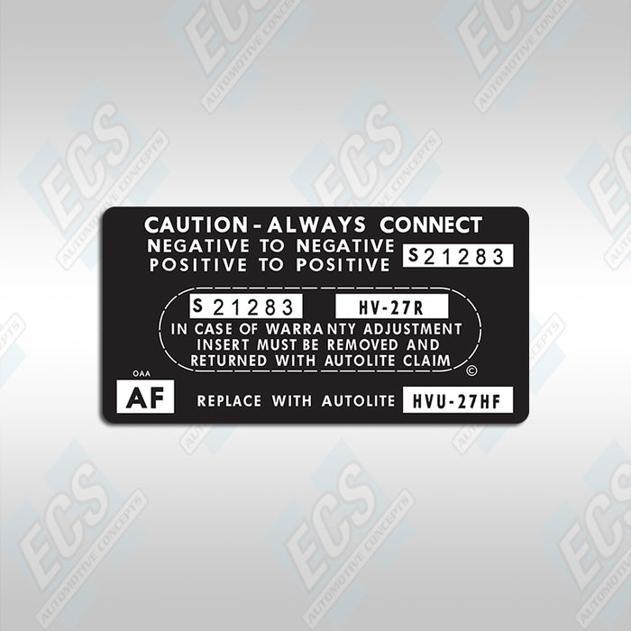 1970 - 27 Series Battery