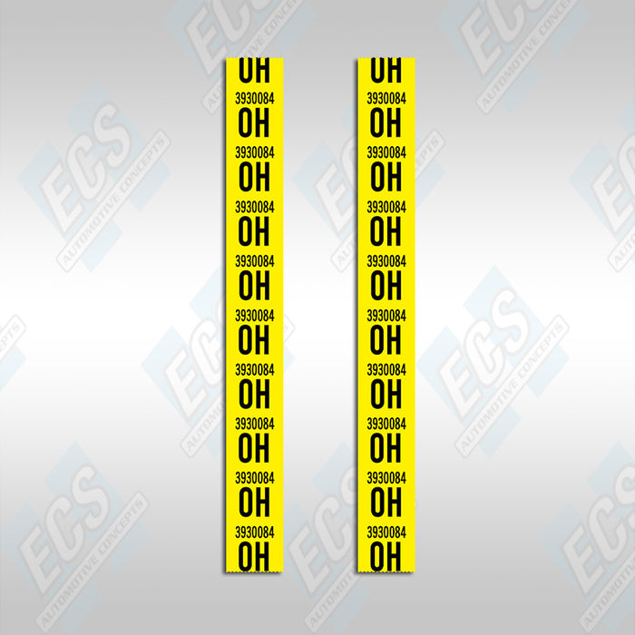 1967-69 Camaro: Rear Leaf Spring Decal (Multiple Options!)