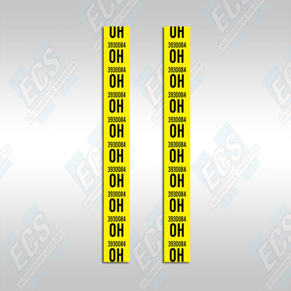 1967-69 Camaro: Rear Leaf Spring Decal (Multiple Options!)
