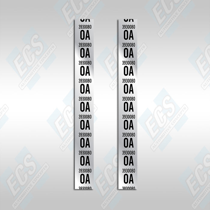 1967-69 Camaro: Rear Leaf Spring Decal (Multiple Options!)