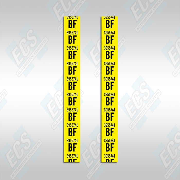 1967-69 Camaro: Rear Leaf Spring Decal (Multiple Options!)