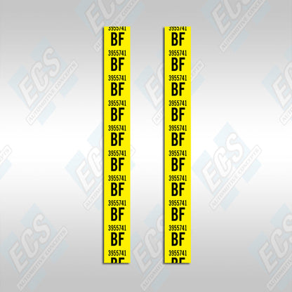 1967-69 Camaro: Rear Leaf Spring Decal (Multiple Options!)