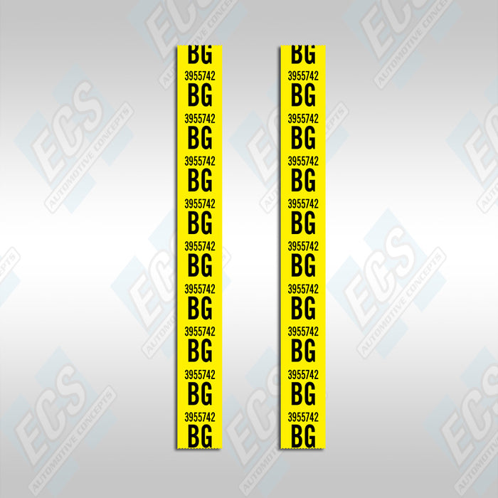 1967-69 Camaro: Rear Leaf Spring Decal (Multiple Options!)
