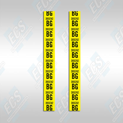 1967-69 Camaro: Rear Leaf Spring Decal (Multiple Options!)