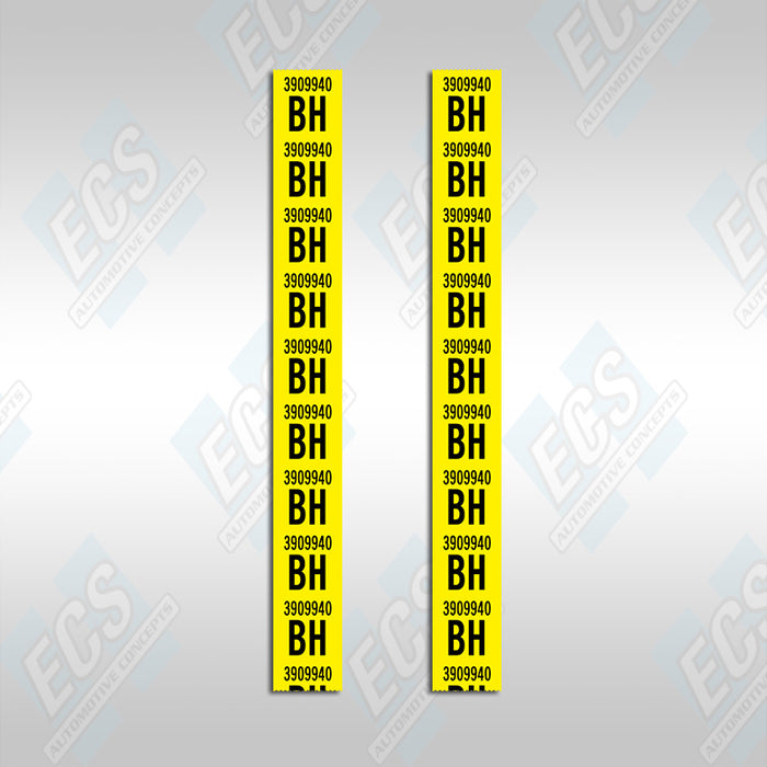 1967-69 Camaro: Rear Leaf Spring Decal (Multiple Options!)