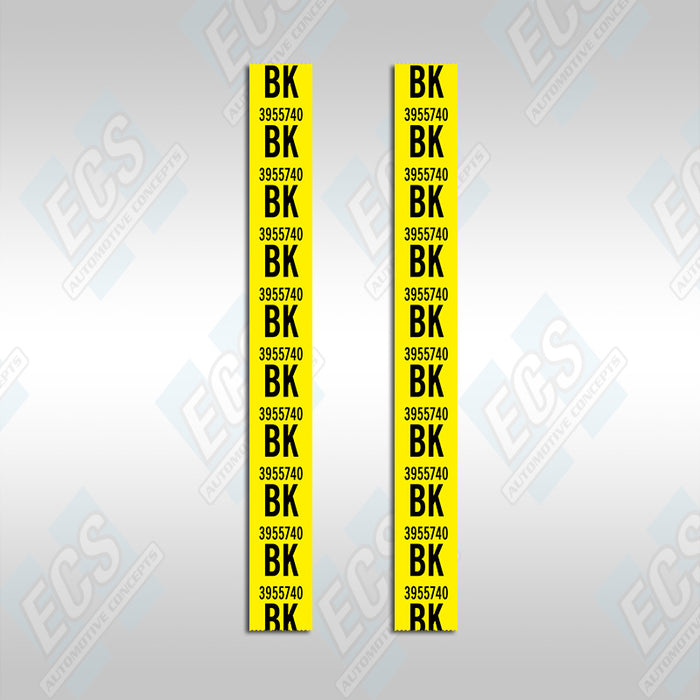 1967-69 Camaro: Rear Leaf Spring Decal (Multiple Options!)