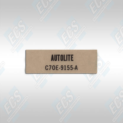 1967-70 Mustang: Gas Filter Identification Decal