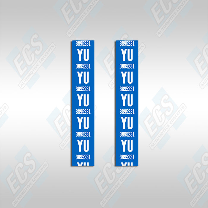 1967-71 GM: Front Coil Spring Decals (Multiple Options!)