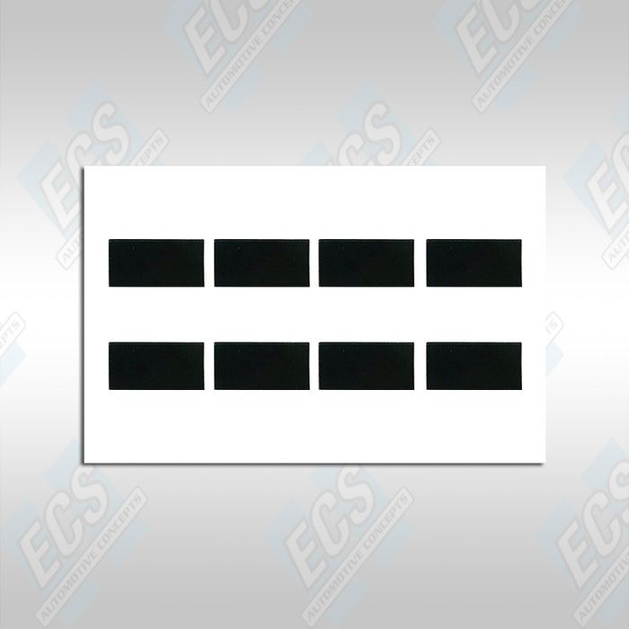 1967-74 Mopar: Seat-Belt Buckle Latch Pad (Set of 8)