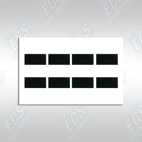 1967-74 Mopar: Seat-Belt Buckle Latch Pad (Set of 8)