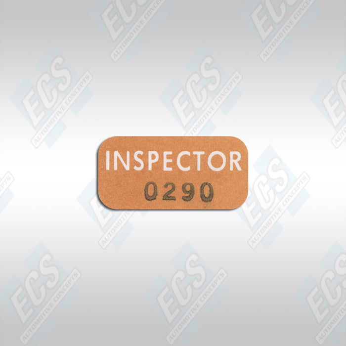 1968-71 Mopar Alternator Inspection Decal (Multiple Options!)