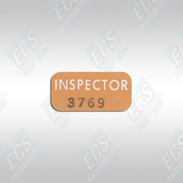 1968-71 Mopar Alternator Inspection Decal (Multiple Options!)