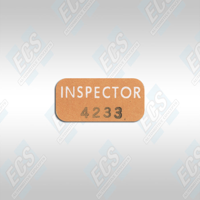 1968-71 Mopar Alternator Inspection Decal (Multiple Options!)