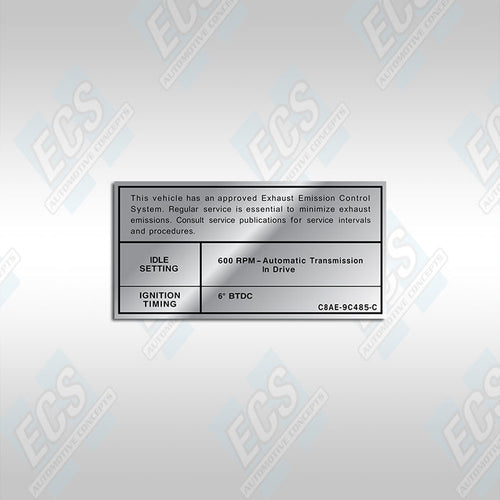 1968-73 Ford / Mercury: Engine Emissions Decal (Multiple Options!)